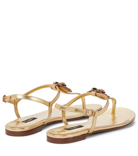 dolce gabbana thong|Dolce & Gabbana Devotion Leather Thong Sandals .